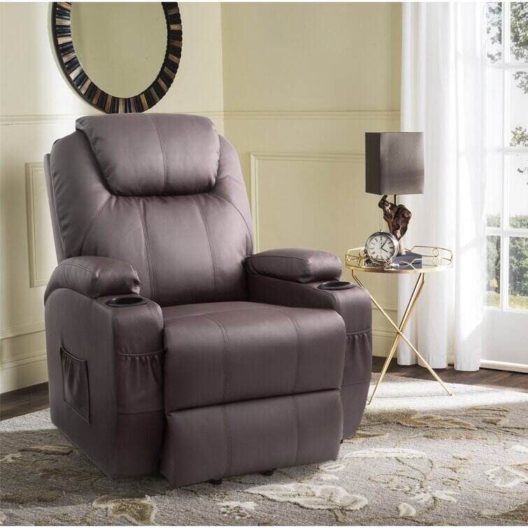 Faux Leather Power Lift Recliner Chair with Massage and Heating Function